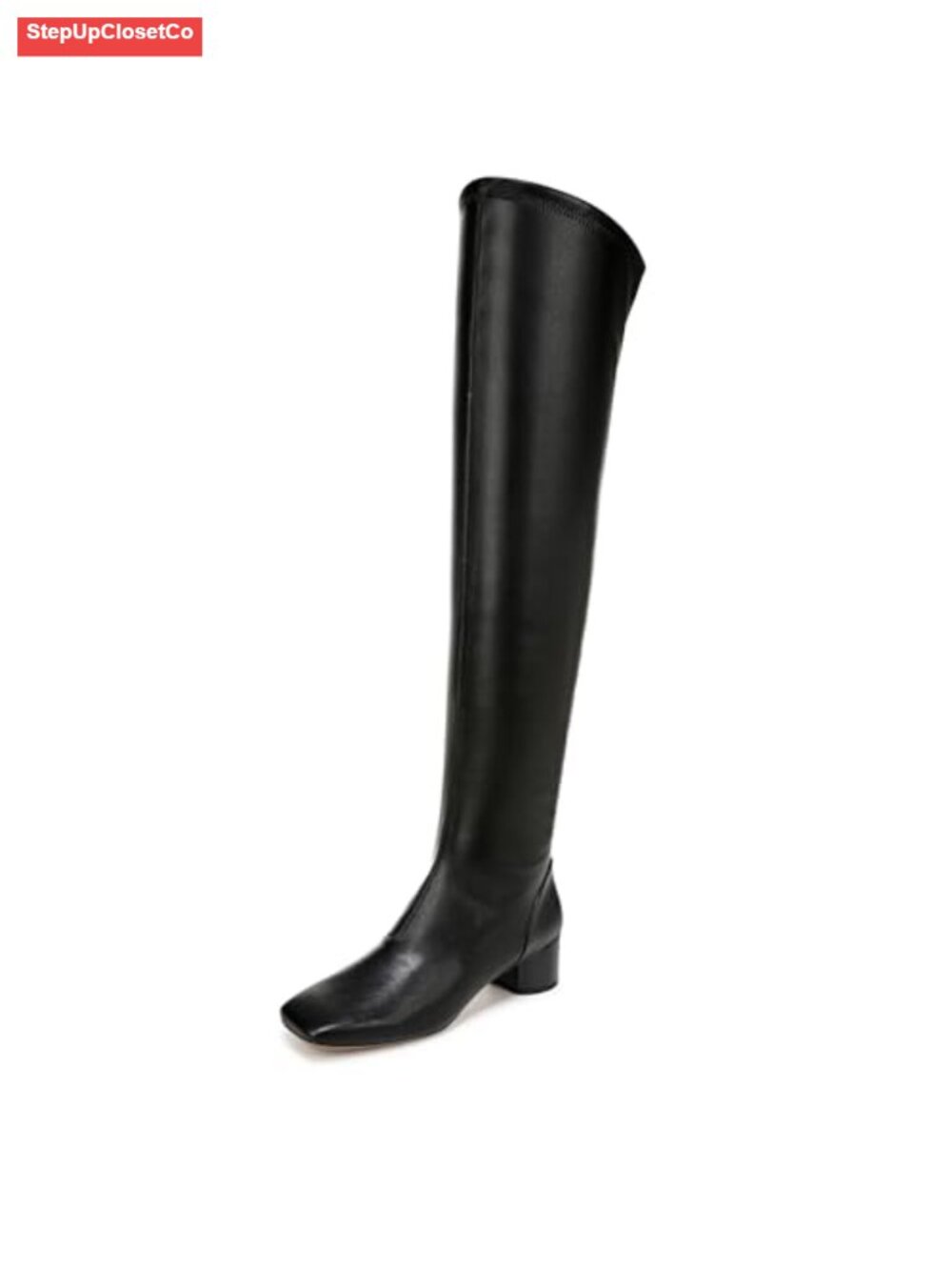Franco Sarto Women's Square Toe Over the Knee Boots - Block Heel PU